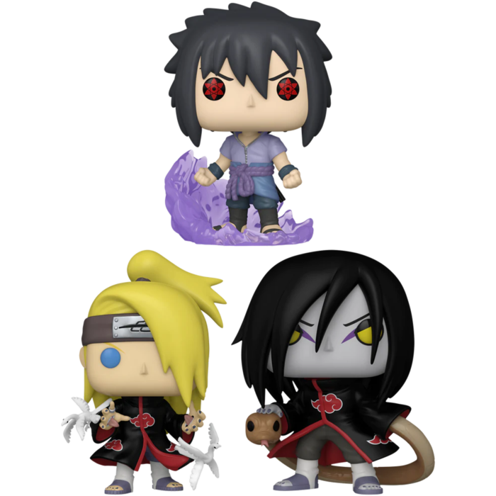 Funko Pop! Naruto: Shippuden - Sasuke & the Akatsuki - Bundle (Set of 3)