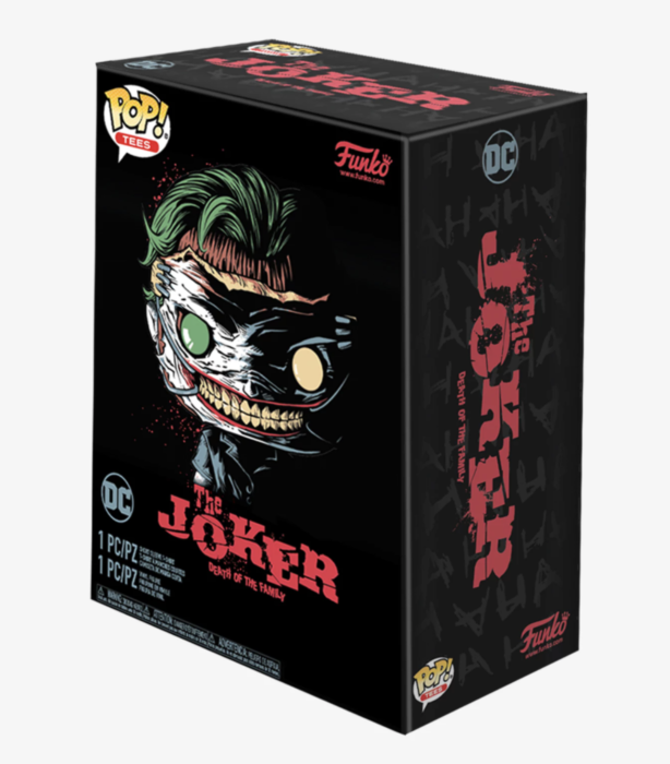 Funko Pop! Batman: Death of the Family - The Joker Glow in the Dark - Vinyl Figure & T-Shirt Box Set - Real Pop Mania