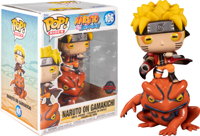 Funko Pop! Rides - Naruto: Shippuden - Naruto on Gamakichi #106 - Real Pop Mania