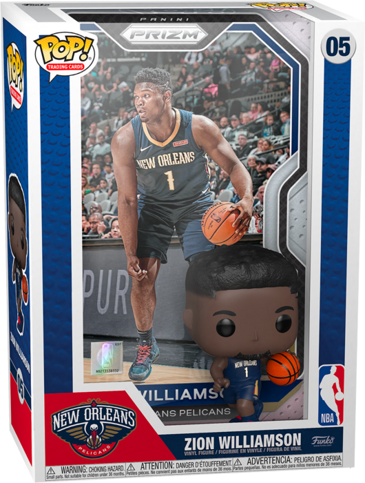 Funko Pop! Trading Cards - NBA Basketball - Zion Williamson with Protector Case #05 - Real Pop Mania