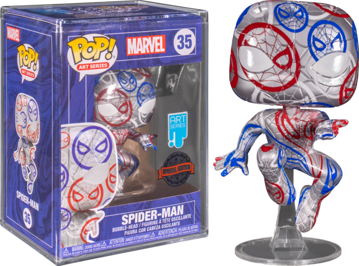 Funko Pop! Spider-Man - Spider-Man Patriotic Age Artist Series with Pop! Protector #35
