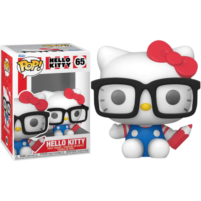 Funko Pop! Hello Kitty - Hello Kitty with Glasses Flocked #65