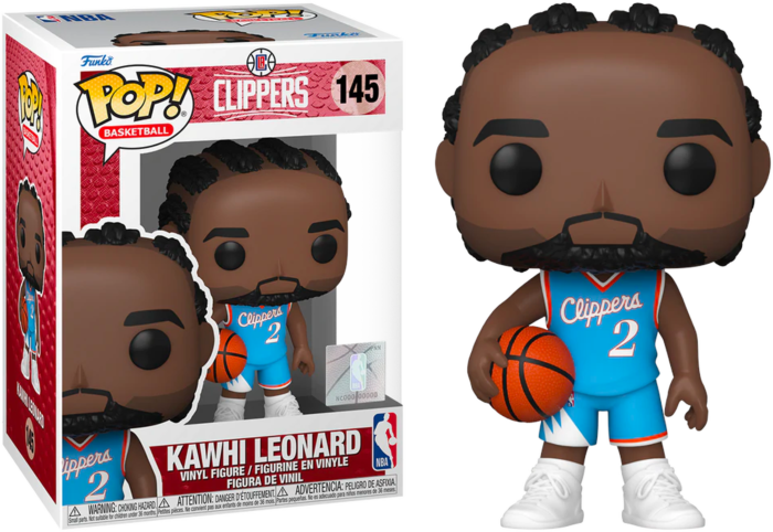 Funko Pop! NBA Basketball - Kawhi Leonard Los Angeles Clippers 2021 City Edition Jersey #145