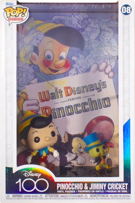 Funko Pop! Movie Posters - Pinocchio (1940) - Pinocchio & Jiminy Cricket #08