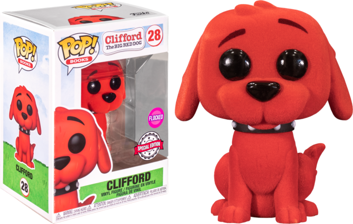 Funko Pop! Clifford the Big Red Dog - Clifford Flocked #28 - Real Pop Mania