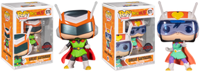 Funko Pop! Dragon Ball Z - Great Saiyaman & Saiyagirl (+ Box of 6 Mystery Exclusive Pop! Vinyl Figures) - Real Pop Mania