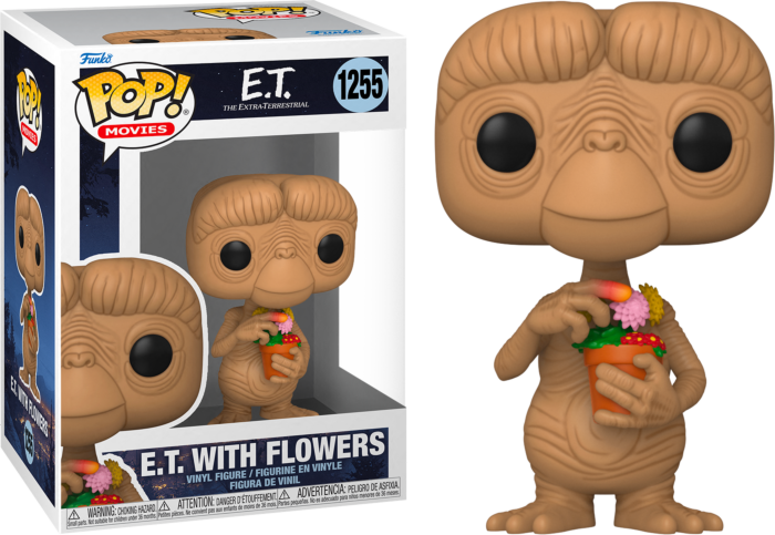 Funko Pop! E.T. The Extra-Terrestrial - E.T. with Flowers 40th Anniversary #1255 - Real Pop Mania