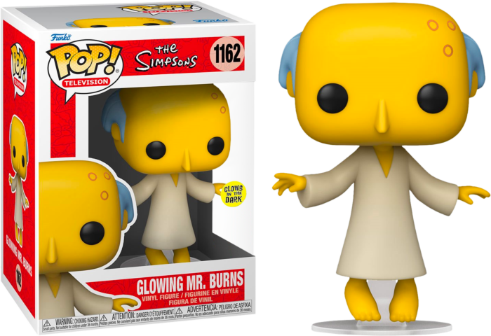 Funko Pop! The Simpsons - Glowing Mr. Burns Glow in the Dark #1162 - Chase Chance - Real Pop Mania