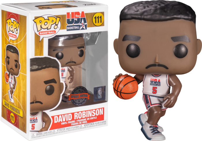 Funko Pop! NBA Basketball - David Robinson 1992 Team USA Jersey #111 - Real Pop Mania