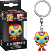 Funko Pocket Pop! Keychain - Marvel: Lucha Libre Edition - El Heroe Invicto Iron Man - The Amazing Collectables
