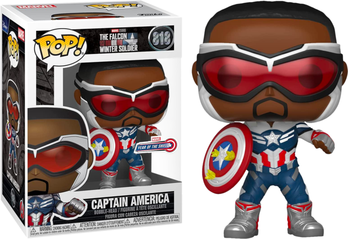 Funko Pop! The Falcon and the Winter Soldier - Captain America Year of the Shield #818