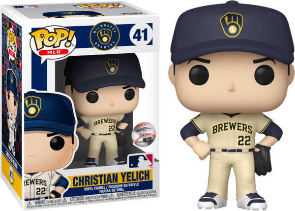 Christian Yelich Signed Milwaukee Brewers Funko Pop # 62 w/COA