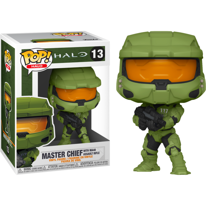 Funko Pop! Halo Infinite - Master Chief with MA40 Assault Rifle #13 - The Amazing Collectables