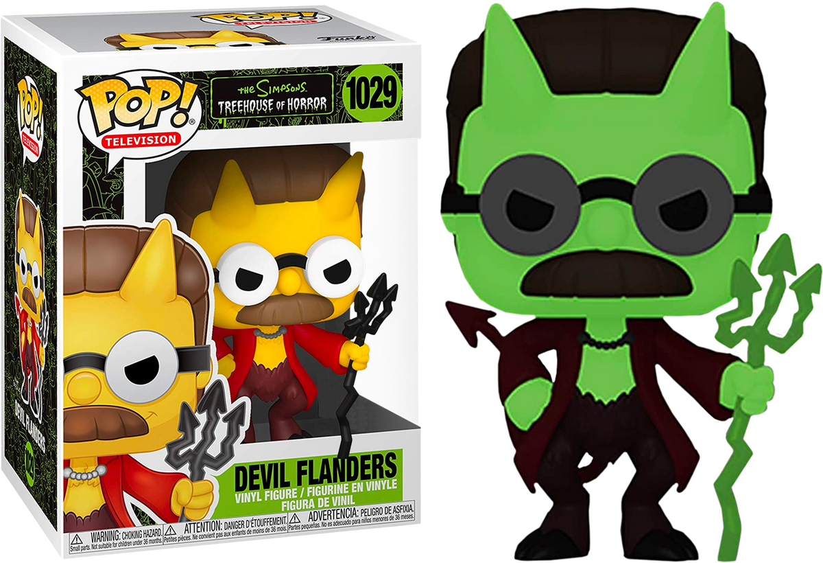 Funko Pop! The Simpsons - Devil Flanders Glow in the Dark #1029 - The Amazing Collectables