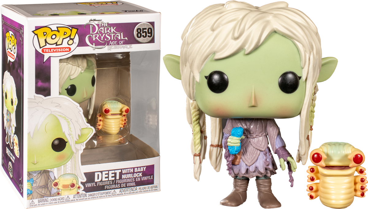 Funko Pop! The Dark Crystal: Age Of Resistance - Deet with Baby Nurlock #859 - The Amazing Collectables