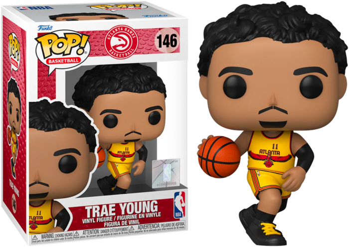 Funko Pop! NBA Basketball - Trae Young Atlanta Hawks 2021 City Edition Jersey #146 - Real Pop Mania