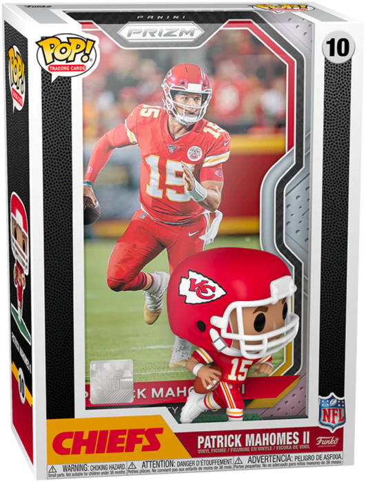 Funko Pop! Trading Cards - NFL Football - Patrick Mahomes Kansas City Chiefs with Protector Case #10