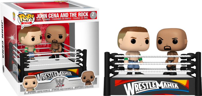 Funko Pop! WWE - John Cena vs The Rock WrestleMania XXVIII Moment - 2-Pack - Real Pop Mania