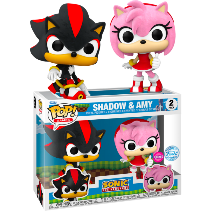 Funko Pop! Sonic the Hedgehog - Shadow & Amy Flocked - 2-Pack