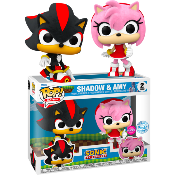 Funko Pop! Sonic the Hedgehog Shadow Amy Flocked 2-Pack