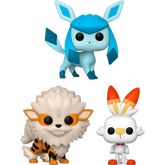 Funko Pop! Pokemon - Glaceon, Arcanine & Scorbunny - Bundle (Set of 3)