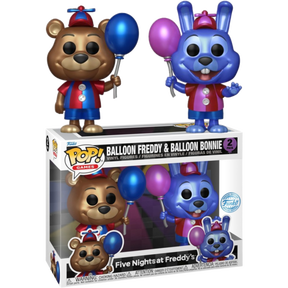 Funko Pop! Five Nights at Freddy's - Balloon Freddy & Balloon Bonnie Metallic - 2-Pack