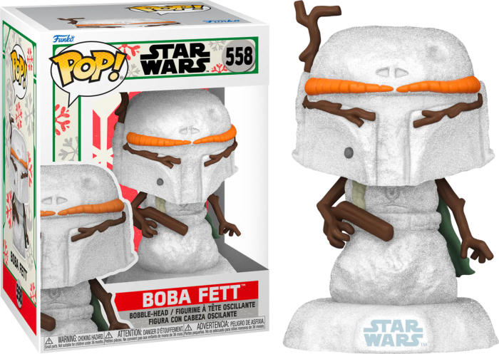 Funko Pop! Star Wars: Holiday - Boba Fett Snowman #558 - Real Pop Mania