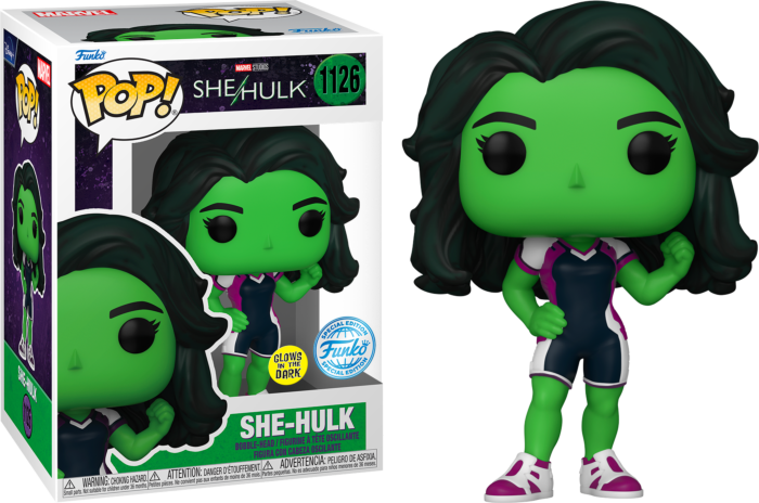 Funko Pop! She-Hulk: Attorney at Law (2022) - She-Hulk Glow in the Dark #1126 - Real Pop Mania