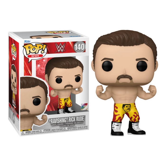 Funko Pop! WWE - John Cena, Rick Rude, The Rock & Vader Pop! Vinyl Bundle (Set of 4)