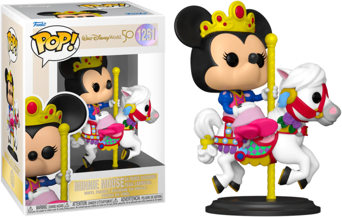 Funko Pop! Walt Disney World: 50th Anniversary - Minnie Mouse on Prince Charming Regal Carrousel #1251