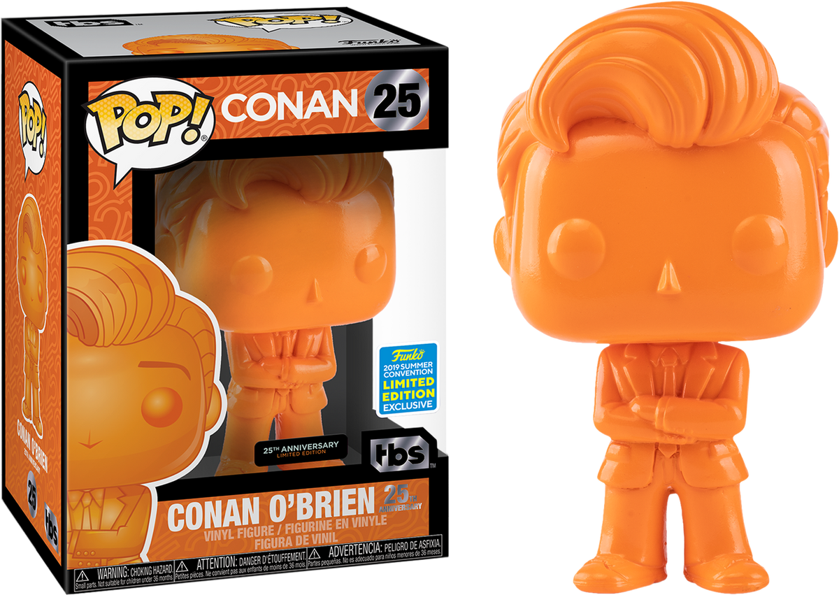 Funko Pop! Conan - Conan O'Brien Team Coco Orange #25 (2019 SDCC Exclusive) - The Amazing Collectables