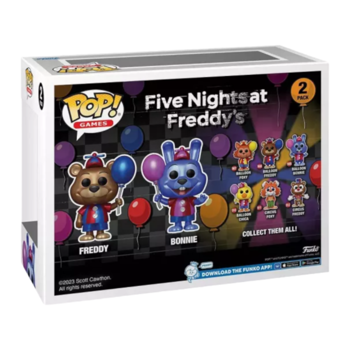 Funko Pop! Five Nights at Freddy's - Balloon Freddy & Balloon Bonnie Metallic - 2-Pack