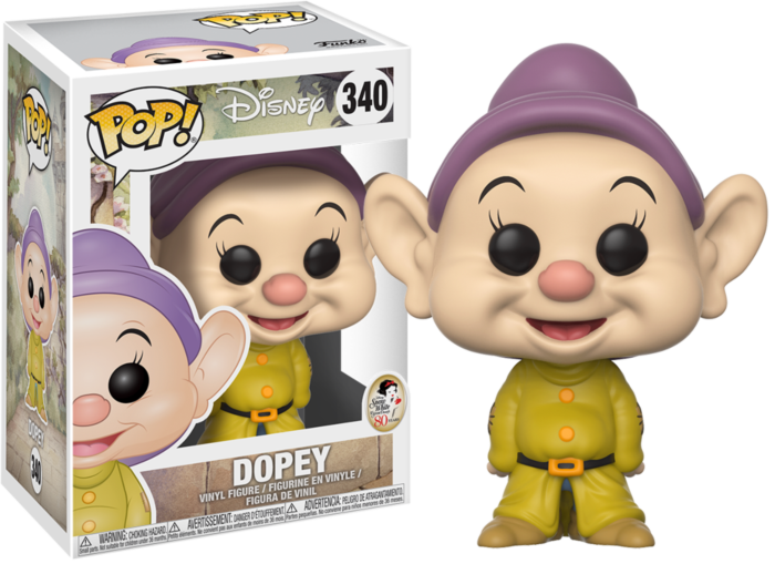 Funko Pop! Snow White and the Seven Dwarfs - Dopey #340 - Chase Chance - Real Pop Mania