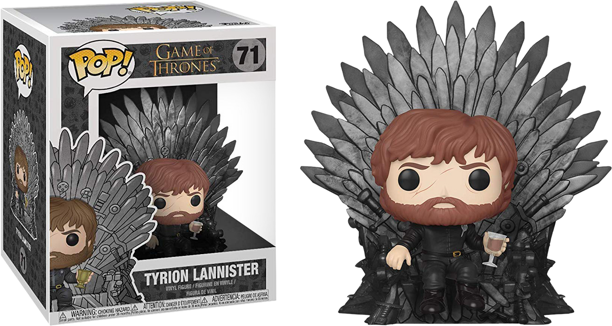 Funko Pop! Game of Thrones - Tyrion Lannister on Iron Throne Deluxe #71 - The Amazing Collectables