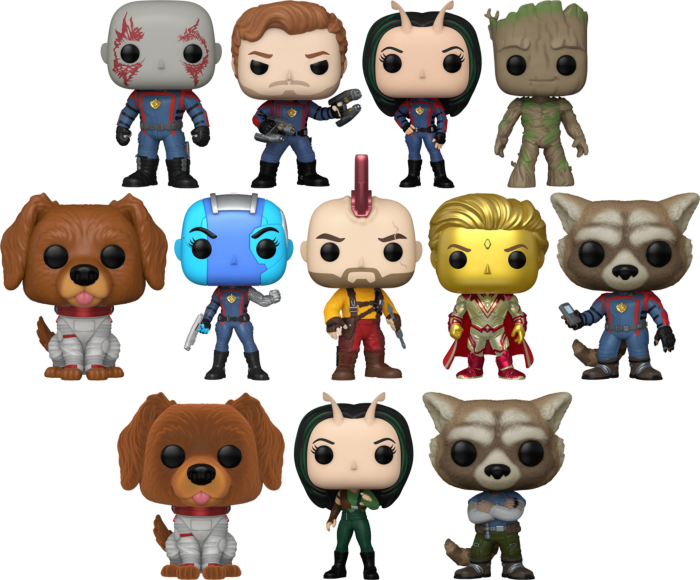Funko Pop! Guardians of the Galaxy Vol. 3 - Face The Music - Bundle (Set of 12)