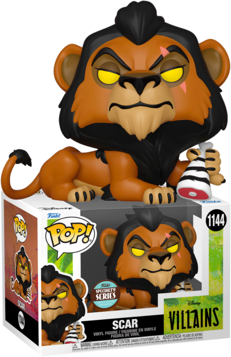 Funko Pop! Disney Villains - Scar with Meat #1144 - Real Pop Mania