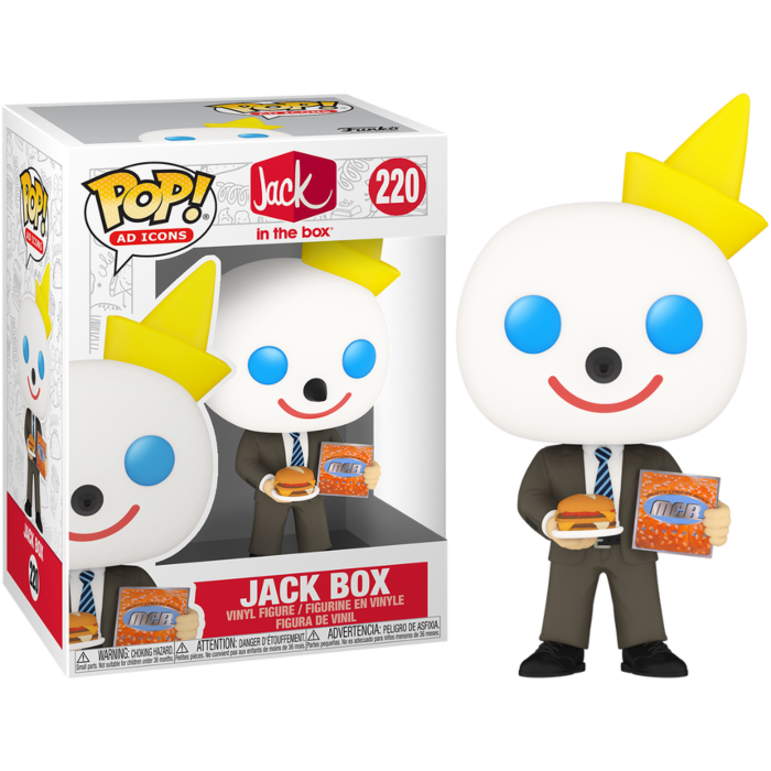 Funko Pop! Ad Icons: Jack in the Box - Jack Box with Burger #220