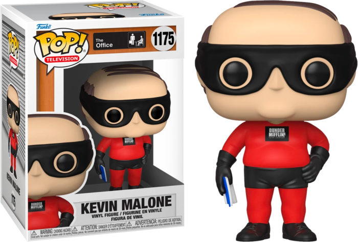 Funko Pop! The Office - Kevin Malone as Dunder Mifflin Superhero #1175 - Real Pop Mania