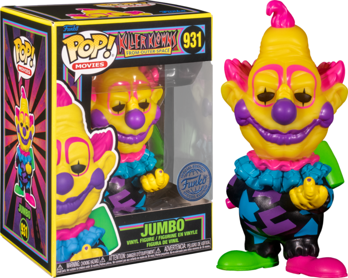 Funko Pop! Killer Klowns from Outer Space - Jumbo Blacklight #931 - Real Pop Mania