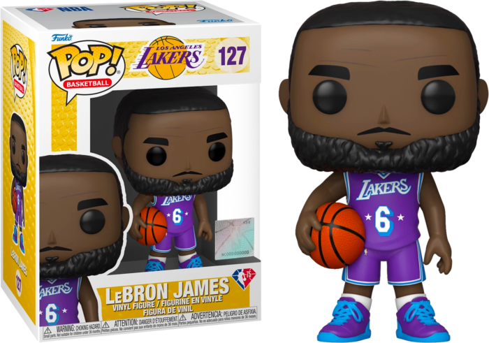 Funko Pop! NBA Basketball - Lebron James L.A. Lakers 2021 City Edition Jersey #127 - Real Pop Mania