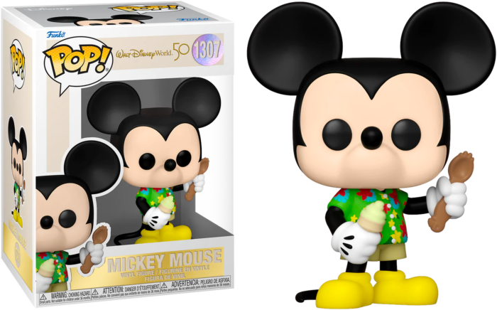 Funko Pop! Walt Disney World: 50th Anniversary - Aloha Mickey Mouse #1307 - Real Pop Mania