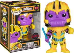 Funko Pop! Marvel: Blacklight - Thanos, Captain Marvel & Ant-Man Blacklight - Bundle (Set of 3) - Real Pop Mania