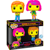 Funko Pop! Stranger Things 4 - Robin & Steve Blacklight - 2-Pack