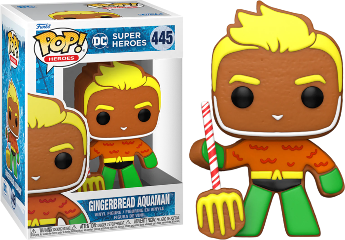 Funko Pop! DC Super Heroes - Gingerbread Aquaman #445 - Real Pop Mania