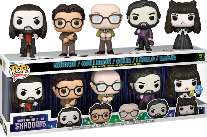 Funko Pop! What We Do in the Shadows (2019) - Colin, Guillermo, Laszlo, Nadja & Nandor - 5-Pack