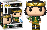 Funko Pop! Loki (2021) - Kid Loki Metallic #900 (+ Box of 2 Mystery Exclusive Pop! Vinyl Figures) - Real Pop Mania