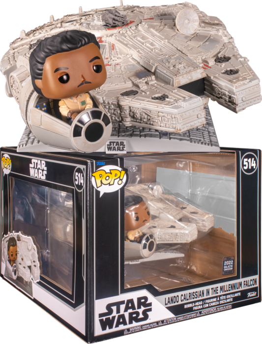 Funko Pop! Star Wars Han Solo in the Millennium Falcon  Exclusive  Deluxe Bobble-Head #321 - US