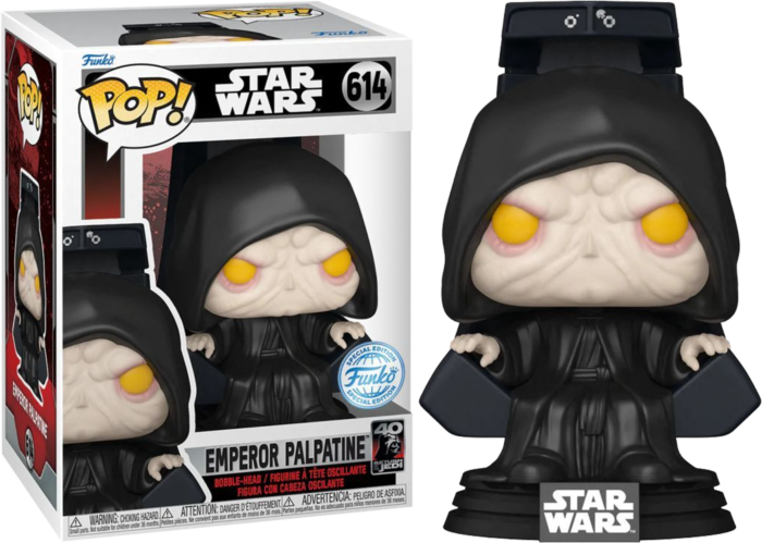 Funko Pop! Star Wars Episode VI: Return of the Jedi - Emperor Palpatine on Throne 40th Anniversary #614