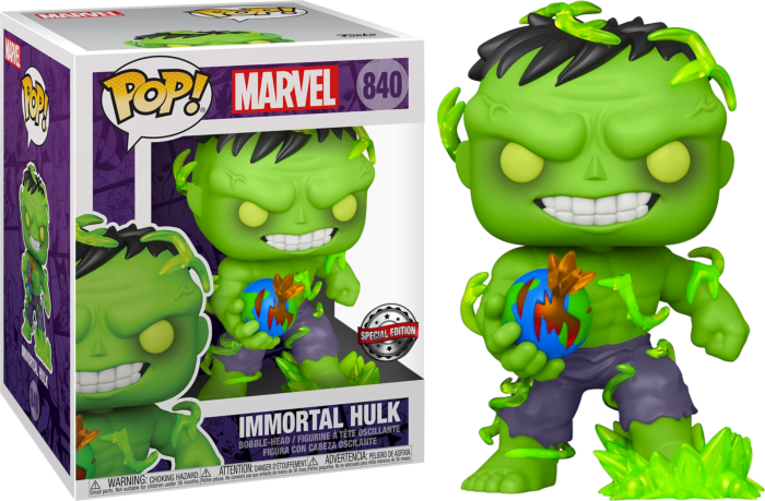 Funko Pop! Hulk - Immortal Hulk 6" Super Sized #840 - Chase Chance - Real Pop Mania