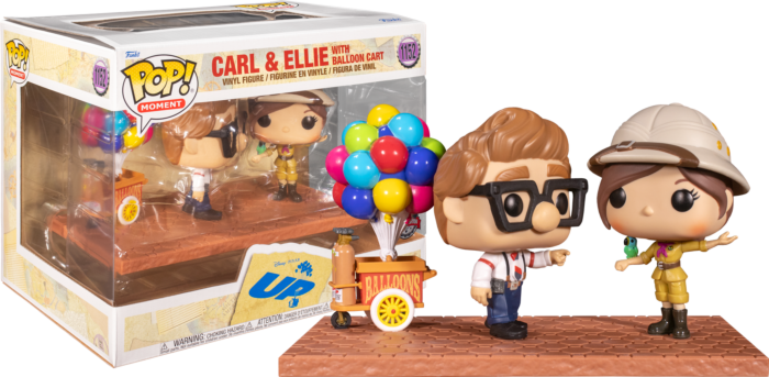 Funko Pop! Up - Carl & Ellie with Balloon Cart Movie Moments #1152 - 2-Pack - Real Pop Mania